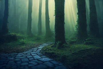 Fototapeta premium morning in the forest