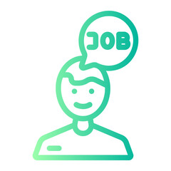 employee gradient icon