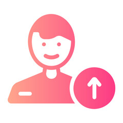 career promotion gradient icon