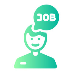 employee gradient icon