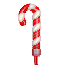 candy cane isolated, Generative AI Art