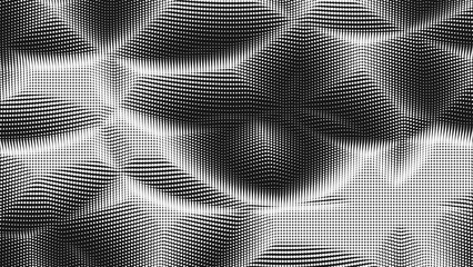 Point wave noise texture. Abstract dot background. Technological cyberspace background.