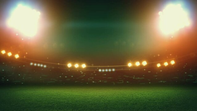 Stadium lights animation - soccer football
