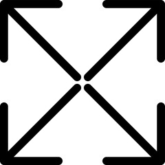 Full screen icon vector illustration logo template for many purpose. Isolated on white background.eps