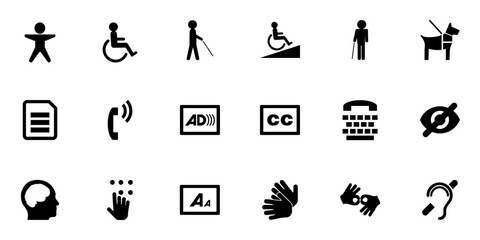 SVG Accessibility icons set
