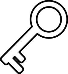 Key Icon vector illustration on white background