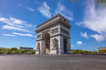 Naklejka na ściany i meble Arch of Triumph - Arc de triomphe - Paris - France - Horizontal
