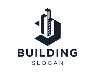 Logo about Building on a white background. created using the CorelDraw application.