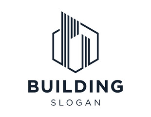 Logo about Building on a white background. created using the CorelDraw application.