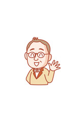 情報を解りやすく解説する50代くらいの朗らかそうな男性