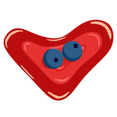 Strawberry jam for pancake or sandwich