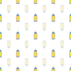 seamless repeat pattern with simple little blue lantern on white background perfect for fabric, scrap booking, wallpaper, gift wrap projects

