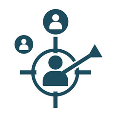 Audience, target, aim icon