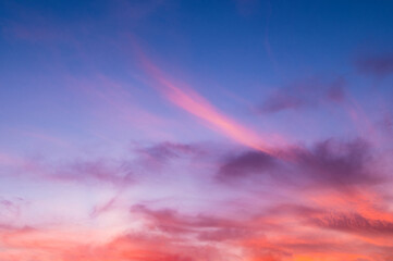 bold deep twilight sky