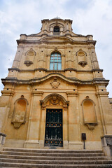 Fototapeta na wymiar church of santa maria la nova Scicli Sicily Italy