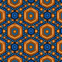 Hexagon wallpaper pattern