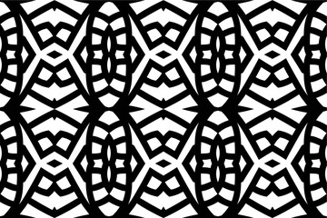 simple background. black and white seamless pattern
