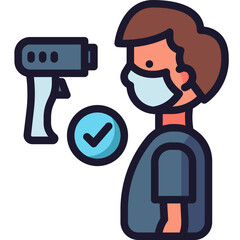 screening fever icon