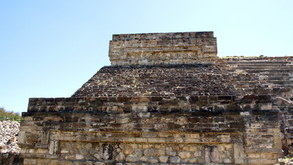 Structure at at Monte Alban, in Oaxaca, Mexico