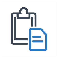 Fototapeta premium Copy document icon, Copy files. Document icon. Vector and glyph