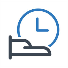 Time on hand icon. Vector and glyph