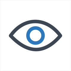 Eye icon. Vector and glyph