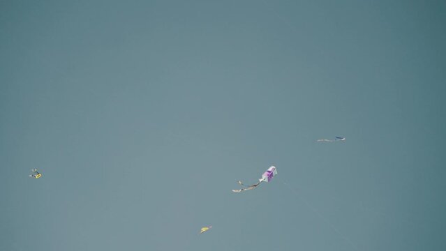 Kites Flying In The Sky During All Saints' Day Celebration In Sumpango, Guatemala - low angle