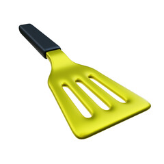 Luxury Gold Spatula 3d Illustration