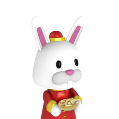 CHINESE NEW RABBIT YEAR 3D RENDER