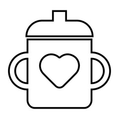 Baby, food, feeding icon