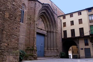 Fototapeta na wymiar Spain - Cardona Church Entrance
