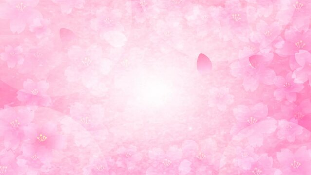 サクラの花びらのアニメーション