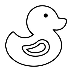 Duck, toy, bath icon