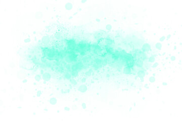 Abstract blue and  green watercolor background.