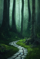 Fototapeta premium Green Forest