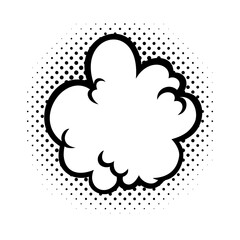 Comic speech bubbles. Blank comic balloons for text. Vector illustration isolated on white background