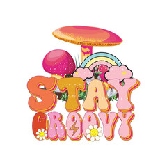 Retro Hippie Sublimation Design