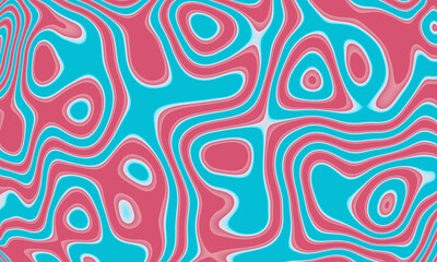 Pink and Blue wavy liquid pattern background