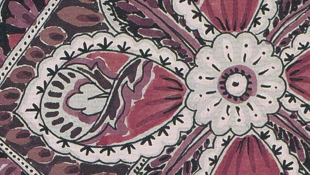 Watercolor flower Paisley Beautiful flower
