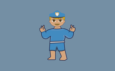 child cartoon vector