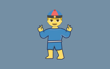 child cartoon vector