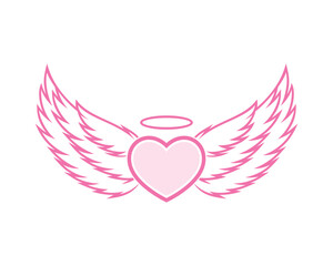 Wing with love shape inside