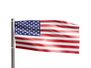 USA Waving Flag Cutout