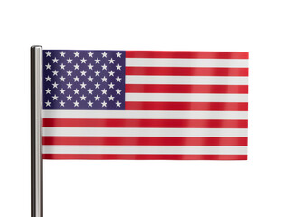 Fototapeta premium USA Waving Flag Cutout
