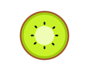 half of a kiwi fruit