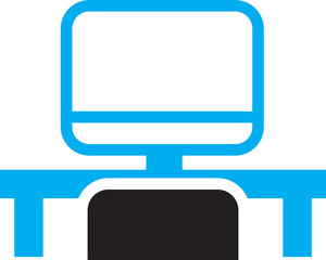 corporate management and business leader training icon and symbol