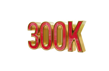 300k left side rotated 3d transparent rendered icon