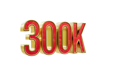 300k right side rotated 3d transparent rendered icon
