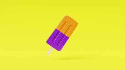 orange and blueberry popsicle