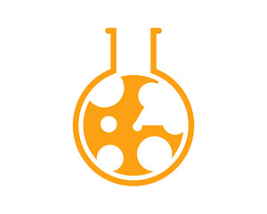 Potion bottle with cheese inside